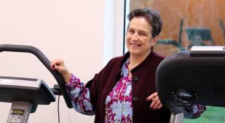 Kaat in revalidatiezaal AZ Sint-Maarten