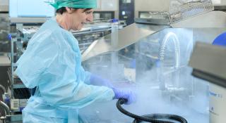 CSA medewerker AZ Sint-Maarten aan het werk